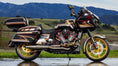 Load image into Gallery viewer, Hart Luck exhaust on Indian Challenger motorcycle