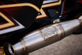 Load image into Gallery viewer, Hart Luck exhaust on Indian Challenger motorcycle