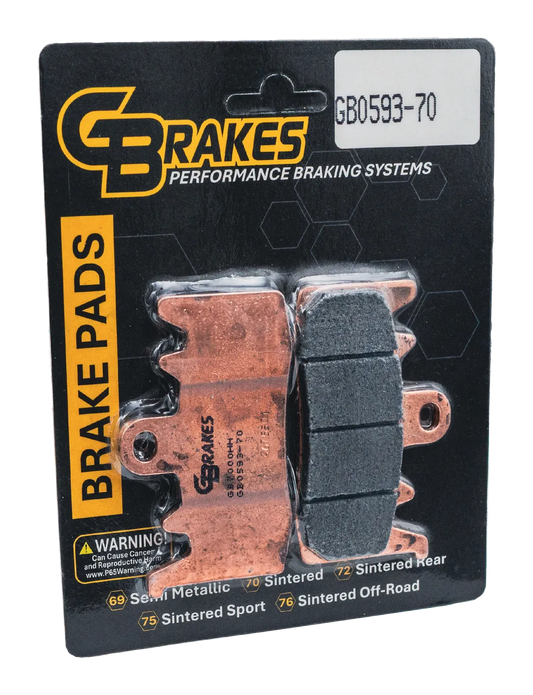 FRONT BRAKE PADS - HH Sintered Compound - GB0593-70